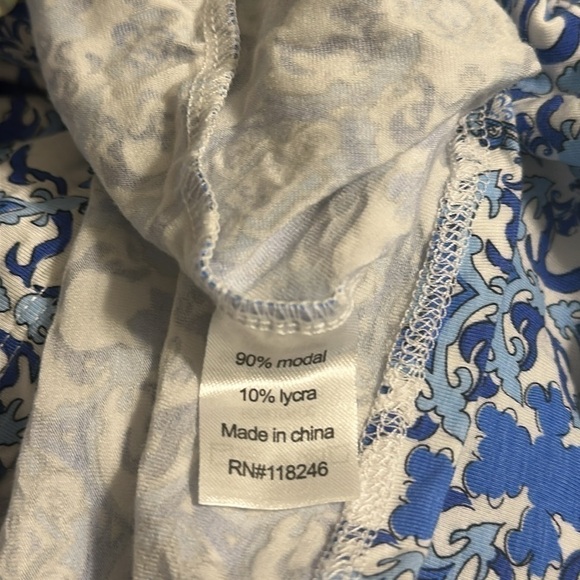 Cabana Life Moroccan Mosiac Tile Printed Tunic/Coverup Sz Small Resortwear Beach - Picture 7 of 8